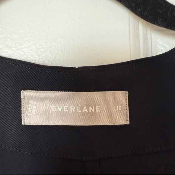 Everlane The Japanese GoWeave Short-Sleeve Black Mini Wrap Dress size 10 - Picture 5 of 9